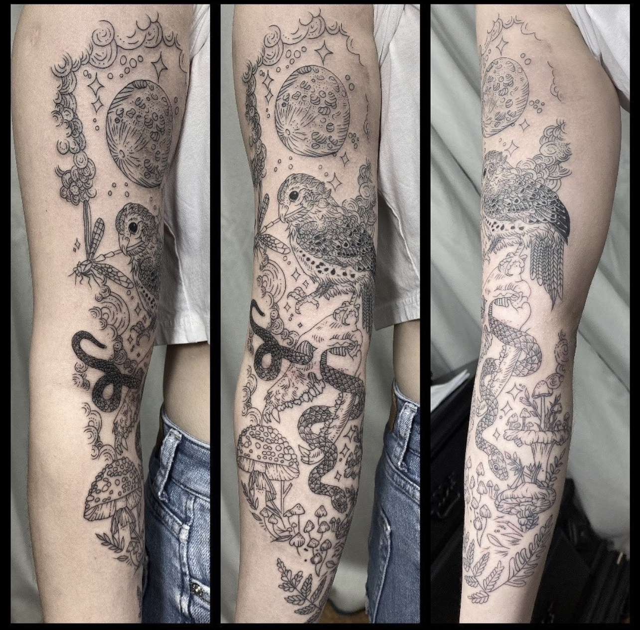 Tattoos  Art by DAVID EKSTROM Jack attacks sleeve tattoo animal ocean  paradise
