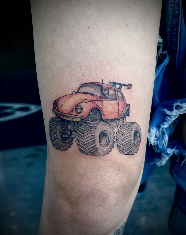 👉3d truck #truck (tralla) tattoo...... - J.B Tattoo Creation | Facebook