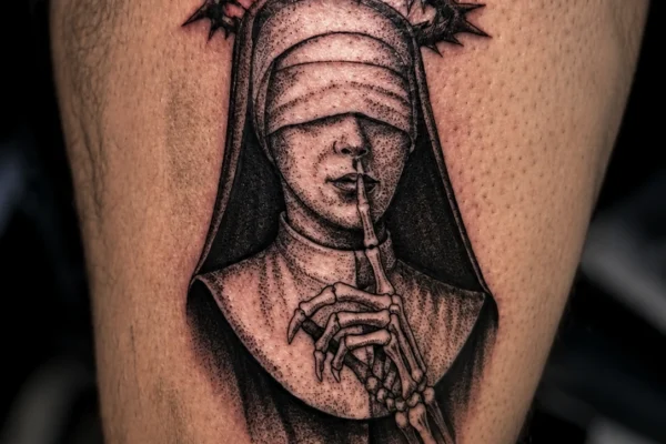 blind-nun-religious-blackwork-tattoo-wicked-ways-tattoos
