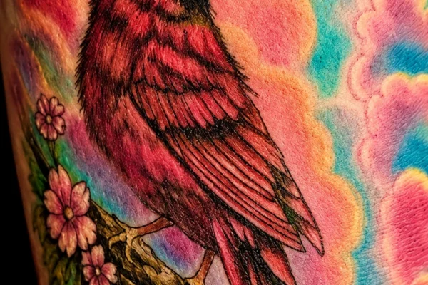 colorful-cardinal-bird-tattoo-design-wicked-ways-tattoos