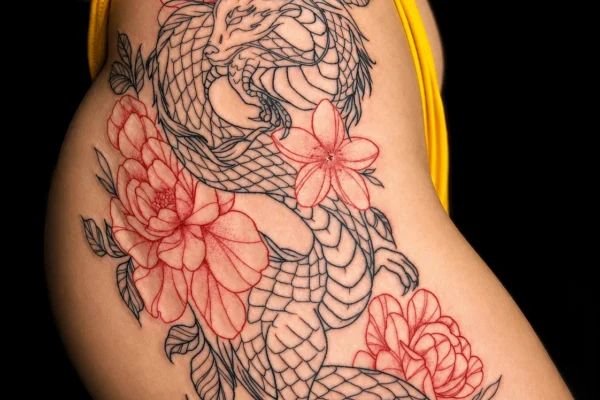 dragon-wing-floral-tattoo-design-wicked-ways-tattoos