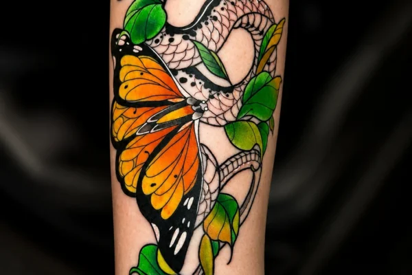 snakes-butterfly-nature-tattoo-design-wicked-ways-tattoos